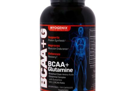 بی سی ای ای + گلوتامین 250 عددی MYOGENIX